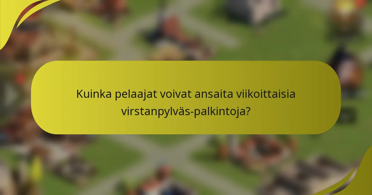 Kuinka pelaajat voivat ansaita viikoittaisia virstanpylväs-palkintoja?